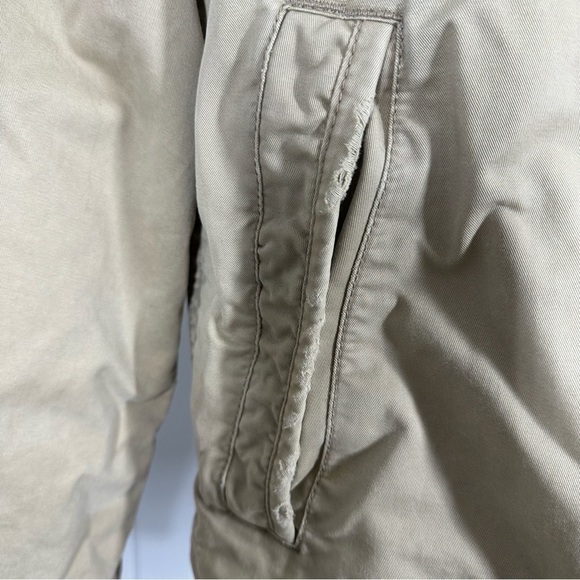 ABERCROMBIE & FITCH Men’s Distressed Vintage Tweed Jacket Medium Military Field - Picture 10 of 14